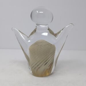 Art Glass‎ Angel Wings Up Paperweight Abstract Figurine